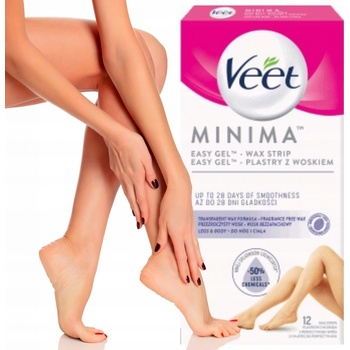 Veet Hypoalergenní voskové pásky na nohy Minima 12 ks