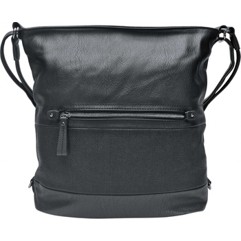 Velká kabelka a batoh 2v1 s kapsou Klea černá