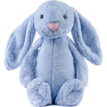 VELKÝ MEDVÍDEK KRÁLÍK FIGO MODRÝ 30 cm