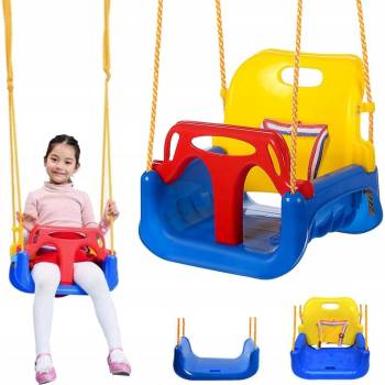 Ver kgroup dětská houpačka plastová 3v1 modrá