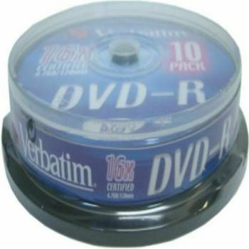 Verbatim DVD-R 4,7GB 16x, AZO, cakebox, 10ks (43523)