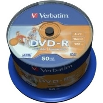 Verbatim DVD-R 4,7GB 16x, AZO, printable, 50ks (43533)