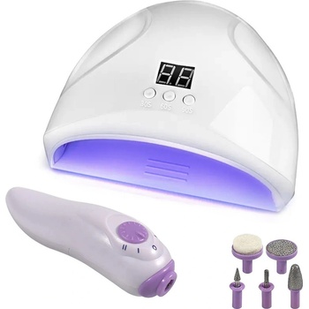 Verk 24406 Sada na nehty UV lampa 12 W + pilník 2v1