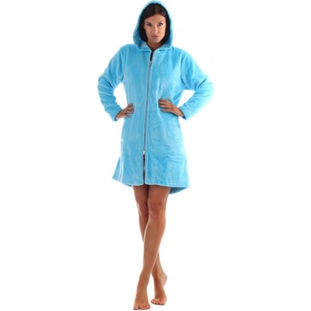 Vestis Siena župan dlouhý s kapucí tyrkysová