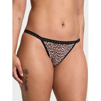 Victoria's Secret dámské kalhotky Cotton Bikini leopardí