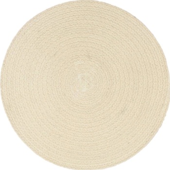 VidaXL prostírání 6 ks přírodní kulaté bavlna 38cm