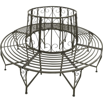 vidaXL Zahradní lavice kolem stromu 160 cm ocel 313033
