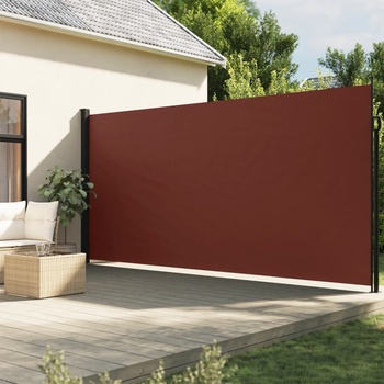 vidaXL Zatahovací boční markýza 200 x 300 cm hnědá