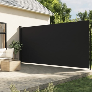 vidaXL Zatahovací boční markýza 220 x 300 cm černá