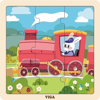 Viga puzzle mašinka 9 dílů
