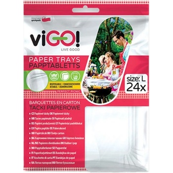 Vigo tácky papírové 13,5 x 20 cm