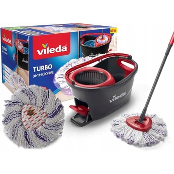 Vileda Rotační mop Vileda Sada Turbo 3v1 mop + tyč + kbelík