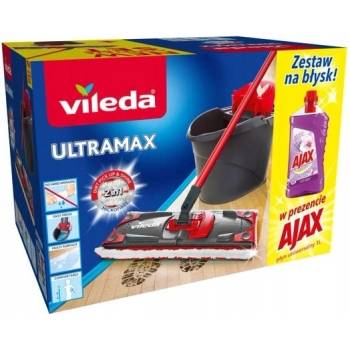 Vileda sada Ultramax + čistící prostředek Ajax 13 l