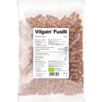 Vilgain Těstoviny celozrnné špaldové BIO 250 g