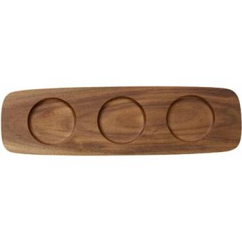 Villeroy & Boch Artesano Original dřevěný podnos pro 3 misky na dip, 30 x 9 cm 10-4130-8059