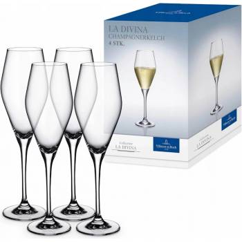 Villeroy & Boch La Divina sklenice na šampaňské 4 x 260 ml
