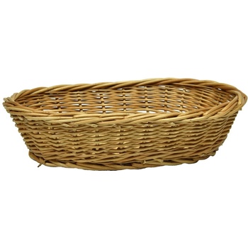 Vingo Hnědá proutěná ošatka oválná