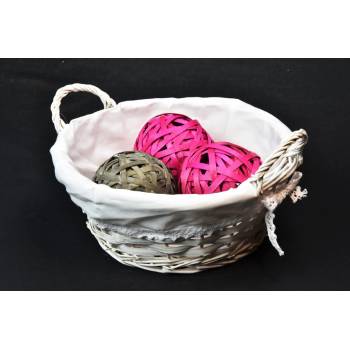 Vingo Ošatka bílá kulatá