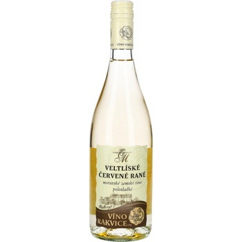 Víno Rakvice Veltlínské červené rané moravské zemské 12,5% 0,75 l (holá láhev)
