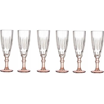 Vivalto Skleničky na šampaňské béžové 6 x 170 ml