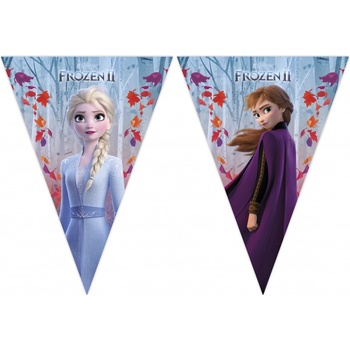 Vlaječková girlanda Frozen Snowflakes 2,3 m
