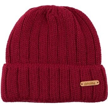 Vlnka čepice s ovčí vlnou Docker červená