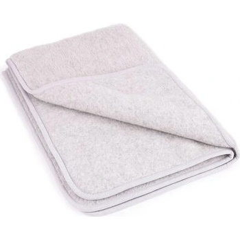 Vlnka Dětská deka z ovčí vlny šedá