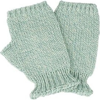 Vlnka vlněné pletené bezprsté rukavice Supersoft Merino tyrkysová