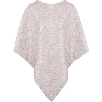 Vlnka Vlněné pončo světle šedá