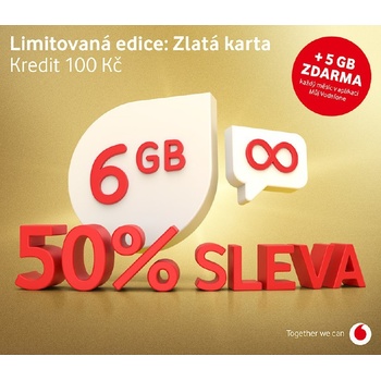 Vodafone SIM edice Zlatá karta