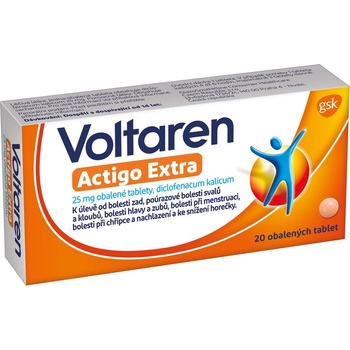 VOLTAREN ACTIGO EXTRA POR 25MG TBL OBD 20
