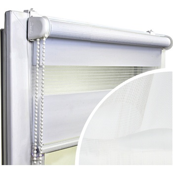 Voppi Roleta Den a Noc 50x150 cm bílá, dvojitá