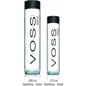 Voss perlivá 375 ml SKLO BLACK EDITION