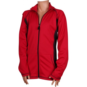 VoXX Solid 10 mikina zip červenoantracit