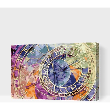 Vymalujsisam MALOVÁNÍ PODLE ČÍSEL BAREVNÝ ORLOJ