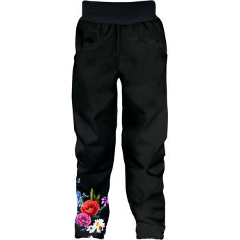 Wamu softshellové kalhoty dětské Luční kytky