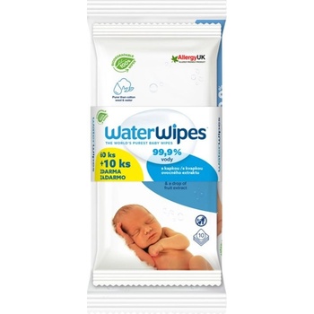 WaterWipes Baby Wipes WaterWipes Water Wipes Baby Wipes dětské jemné vlhčené ubrousky 60+10 ks