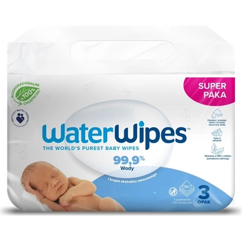 WATERWIPES BIO Vlhčené ubrousky 180 ks