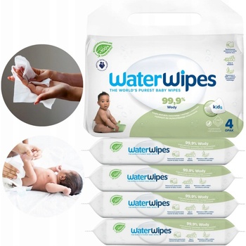 WaterWipes, BIO, Vlhčené vlhčené ubrousky Soapberry KIDS 4 x 60 ks