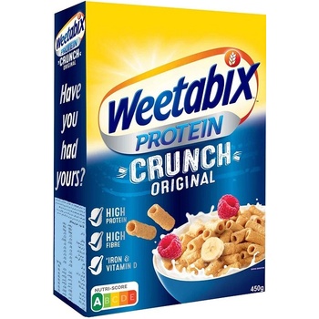 Weetabix rolované celozrnné pšeničné cereálie se zvýšeným obsahem proteinu 450 g