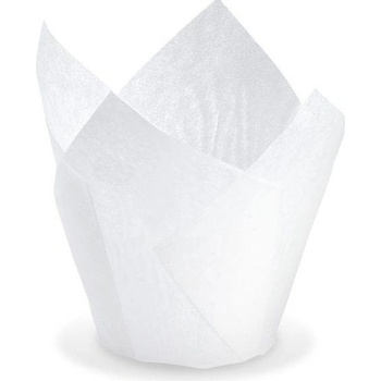 Wimex Cukrářský košíček Tulip bílý Ø 5x8,5 cm 16x16 cm 100ks