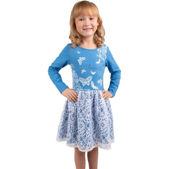 Winkiki Kids Wear dívčí šaty Beautiful růžová/bílá