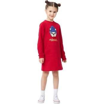 Winkiki Kids Wear dívčí šaty Blessed malinová