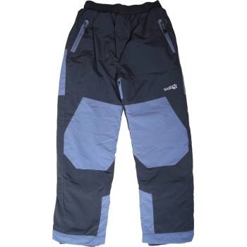 Wolf B2172 dětské zateplené šusťákové kalhoty šedá modrá