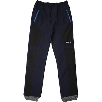 Wolf Chlapecké softshellové kalhoty s fleecem B2394 tmavě modrá