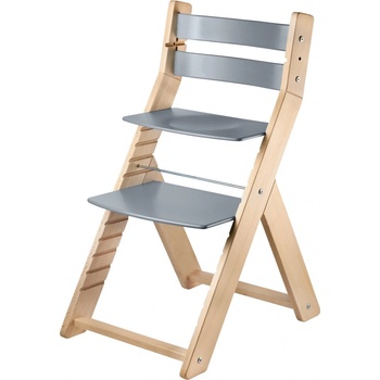 Wood Partner Rostoucí židle Sandy lakovaná / šedá