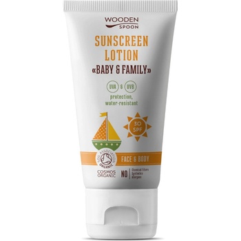 WoodenSpoon Baby & Family opalovací tělové mléko SPF30 150 ml