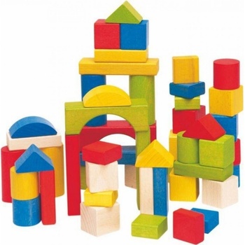 WOODY 90651 kostky barevné 50 ks