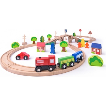 Woody 93061 Vláčkodráha Osmička s vláčkem