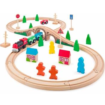 Woody Vláčkodráha osmička s el.mašinou